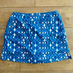 Slazenger Women’s Aqua Blue Diamond Golf Skort Med